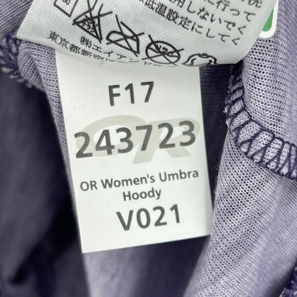 Outdoor Research Umbra Hoody Top Purple Stripe Wicking Thumb Holes - Picture 12 of 13
